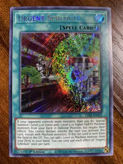 Yu-Gi-Oh! Urgent Schedule LDS2-EN125 - 1st Edition - Secret Rare - Near Mint! - Image 1