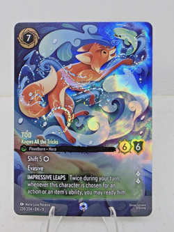 Disney Lorcana - Tod - Knows All The Tricks - winterspell- Enchanted -230/204 - Image 1