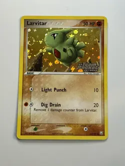 Larvitar Reverse Holo Stamped Team Rocket Returns 63/109 Pokemon Card - Image 3