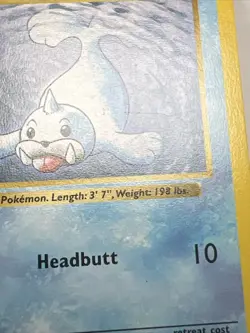 LP Seel Shadowless 1st Edition 41/102 Non-Holo Base Set AUTHENTIC Pokemon Card - Image 4