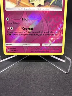 2019 Pokemon TCG Mimikyu 112/181 Reverse Holo Rare Sun & Moon Team Up NM Card - Image 4