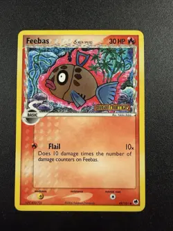 Pokemon TCG Feebas Delta Reverse Holo Stamped Card 49/101 Dragon Frontiers - Image 1