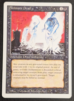 MTG Card - 1x Animate Dead - Revised Edition (3ED) - MP/HP - Vintage Magic 1994 - Image 1