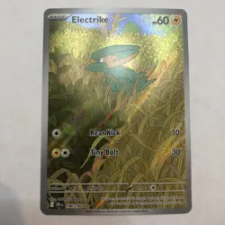 2025 Pokemon Card-Electrike 196/182-Destined Rivals: GOLD STAR-ILLUSTRATION RARE - Image 1