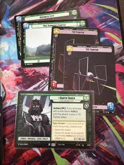Darth Vader Star Wars Unlimited Card Deck Lot Custom Playable - Image 2