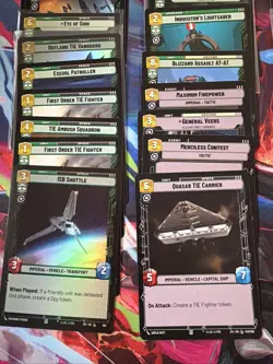 Darth Vader Star Wars Unlimited Card Deck Lot Custom Playable - Image 4