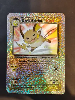 Dark Raichu - / (Box Topper) S3/S4 Jumbo Cards Reverse Holo MARKED LP - Image 1