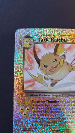 Dark Raichu - / (Box Topper) S3/S4 Jumbo Cards Reverse Holo MARKED LP - Image 2