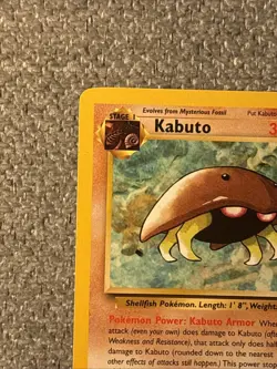Pokemon TCG Kabuto 50/62 Fossil Regular Unlimited Common Card LP Condition - Image 4