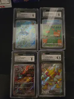 12 Cgc Graded Cards Pokemon Vintage, Shiney And Modern - Image 2