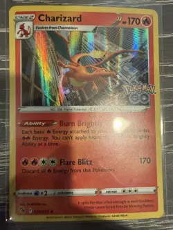 Pokemon TCG Charizard 10/78 Holo Rare Card 2022 Pokemon Go Set - Image 1