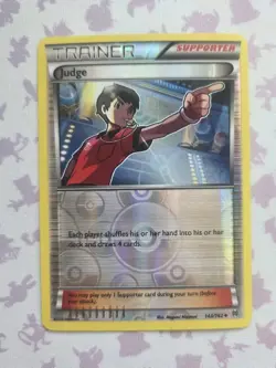 Judge Trainer 143/162 Breakthrough Reverse Holo Pokemon Tcg Card NM +🎁 - Image 1