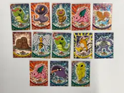 LOT OF 13 POKEMON CARDS TOPPS BEEDRILL RAICHU POLIWRATH MP-HP - Image 1