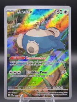Pokemon TCG Snorlax Scarlet & Violet Black Star Promos 051 Holo Promo Card - Image 1