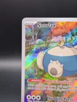 Pokemon TCG Snorlax Scarlet & Violet Black Star Promos 051 Holo Promo Card - Image 2