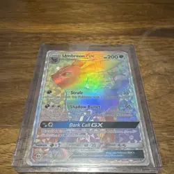 Pokemon Umbreon GX Full Art Secret Rare Holo 200 HP 154/149 SM Base Set Card - Image 1