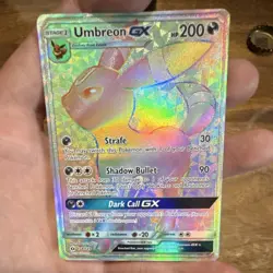 Pokemon Umbreon GX Full Art Secret Rare Holo 200 HP 154/149 SM Base Set Card - Image 4