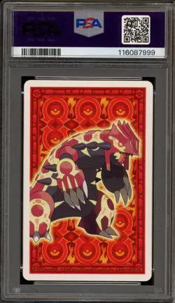 Pokemon Omega Ruby Playing Cards Mega Rayquaza King of Hearts PSA 10 Gem Mint - Image 2