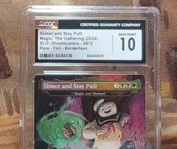 Slimer and Stay Puft Foil MTG Secret Lair Drop Ghostbusters CGC 10 Gem Mint - Image 2