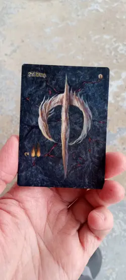 MtG Sol Ring Full Magic Altered Hand Painted Art Original Alter - Image 2