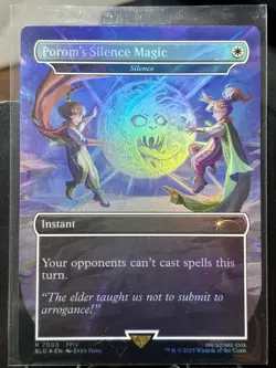 Porom's Silence Magic (Silence) - RAINBOW FOIL - MTG - SLD - 7003 - RARE ~ NM - Image 2