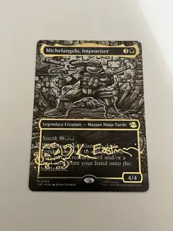 MTG: Michelangelo, Improviser (Borderless) (Gold-Stamped Signature) #304 TMT - Image 1