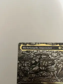 MTG: Michelangelo, Improviser (Borderless) (Gold-Stamped Signature) #304 TMT - Image 2