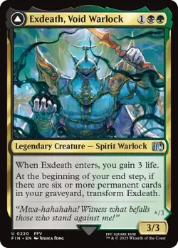 Exdeath, Void Warlock // Neo Exdeath, Dimension's End [FINAL FANTASY] Magic MTG - Image 1