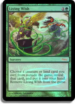 1x Living Wish - Foil DCI Judge Promo Light Play, English Judge Promos MTG Magic - Image 1