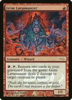 1x Grim Lavamancer - Foil DCI Judge Promo Light Play, English Judge Promos MTG M - Image 1