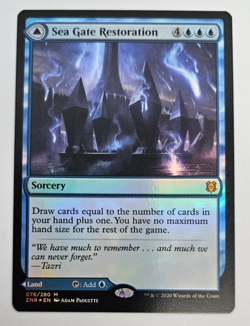 Sea Gate Restoration // Sea Gate, Reborn - FOIL - Zendikar Rising - NM - MTG - Image 1