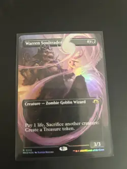 Mtg Carte Magic MH3 Modern Horizons 3 Warren Soultrader FOIL Borderless NM - Image 1