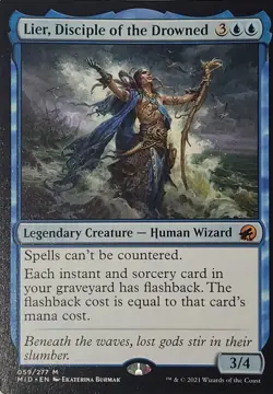 MTG - Lier Disciple of the Drowned - MID Wizards Mythic Rare Blue Creature - Image 1