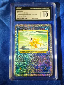 Magikarp Legendary Reverse Holo 52/110 Pokemon Graded Slab CGC GEM MINT 10 - Image 1