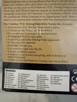2021 Pokemon Shining Fates ELITE TRAINER BOX factory sealed ! - Image 2
