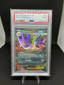 Pokemon Mega Gengar ex 056/094 Phantasmal Flames Double Rare Holo PSA 9 2025 - Image 1
