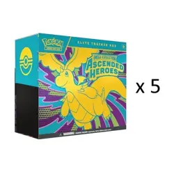 LOT OF 5 - Pokemon TCG: Mega Evolution Ascended Heroes Elite Trainer Box ETB - Image 1