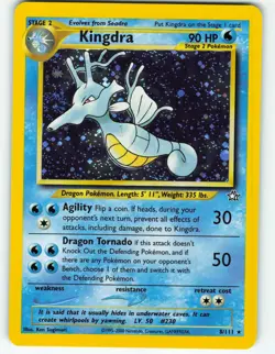 Kingdra - Holo - 8/111 Neo Genesis - Pokemon TCG - 2000 - Image 1