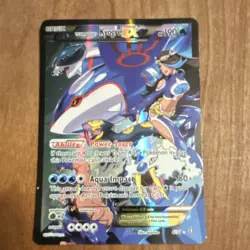 Pokemon Team Aqua's Kyogre EX 6/34 Double Crisis Ultra Rare Full Art Holo 190 HP - Image 1