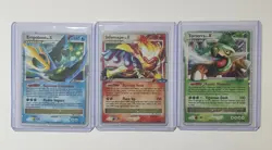 2007 POKEMON DIAMOND & PEARL TORTERRA INFERNAPE EMPOLEON LV X ULTRA RARE HOLO - Image 1