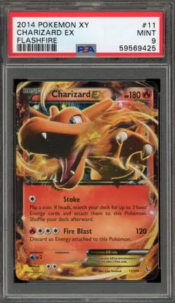 Pokemon Charizard EX XY Flashfire Holo Ultra Rare #11 PSA 9 Mint - Image 1