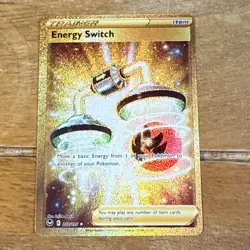 Pokemon TCG Energy Switch Card 212/195 Silver Tempest Gold - Image 1