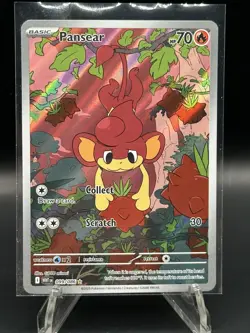 Pansear 099/086 Illustration Rare Pokemon TCG SV White Flare holo English 2025 - Image 1