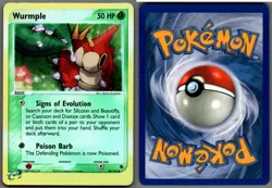 2003 Pokemon, EX Ruby & Sapphire, #78/109 Wurmple, Reverse Holo Common - Image 1