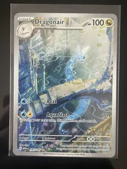 Pokemon Dragonair 181/165 Sv: Scarlet & Violet 151 Holo Illustration Rare 100 HP - Image 1