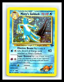 🔥 MISTY"S GOLDUCK 2000 Gym Challenge Pokemon HOLO RARE # 12/132 Vintage Card - Image 1