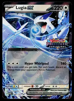 Lugia ex (Prismatic Evolutions Stamped) 082/131 Holofoil Pokemon Near Mint - Image 1