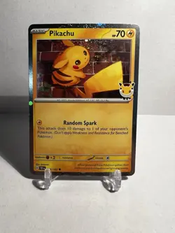 Pikachu Holo 051/162 - 2026 Pokemon Day 30th Anniversary Stamp Promo NM - Image 1