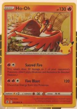 Pokemon TCG Ho-Oh Celebrations 001/025 Holo Holo Rare - Image 1