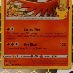 Pokemon TCG Ho-Oh Celebrations 001/025 Holo Holo Rare - Image 3